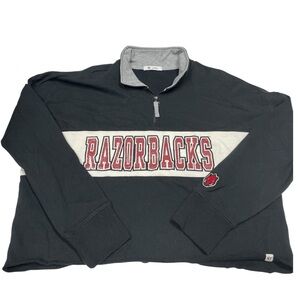 Razorbacks Black Quarter-Zip Pullover
